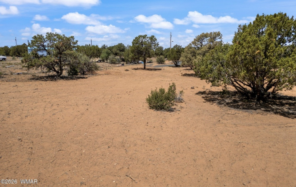 Cleared and leveled site after Concho Arizona land development